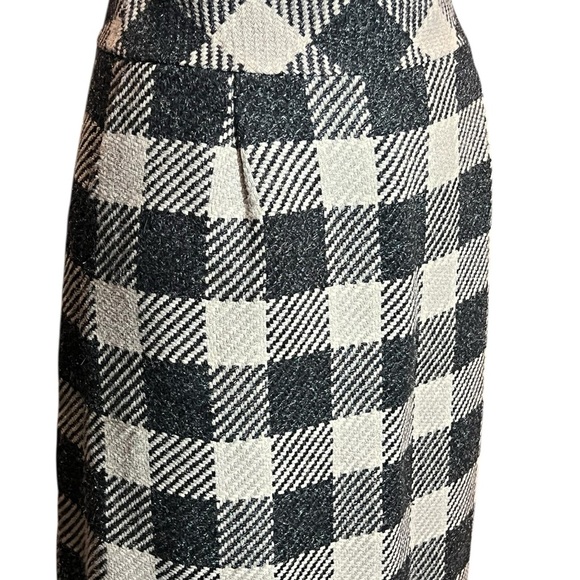 TALBOTS Women’s Plaid Checker Wool Blend Skirt Size 8 - Picture 6 of 8